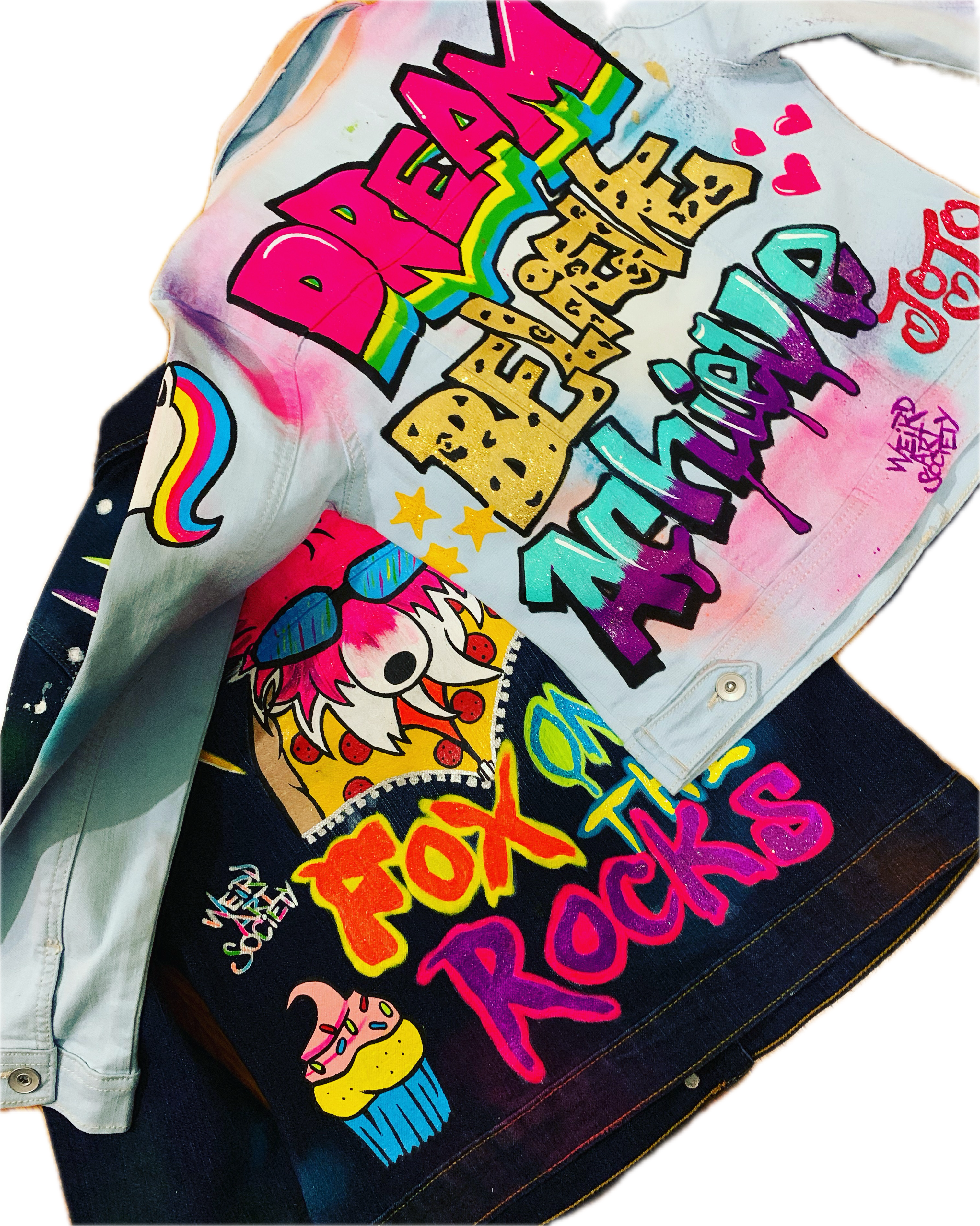 Custom Hand-Painted Denim Jackets (Toddlers & Kids)