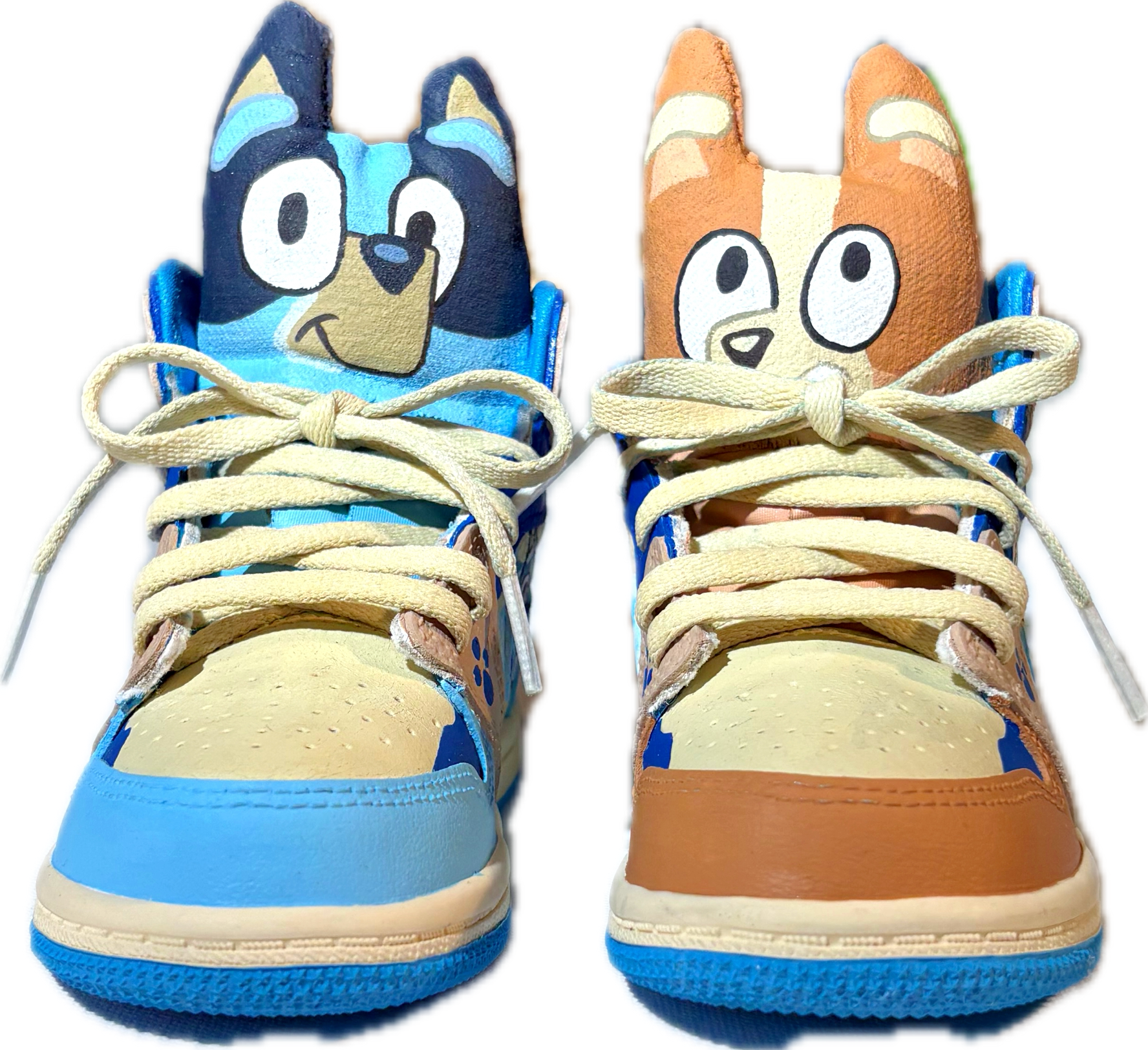 Custom Hand-Painted Jordan 1 Highs w/ Stuffed Character Tongues