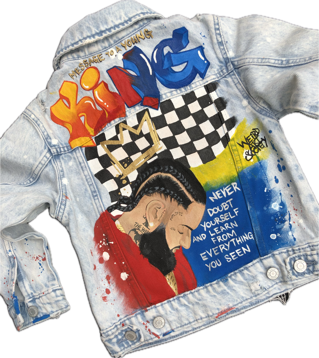 Custom Hand-Painted Denim Jackets (Toddlers & Kids)