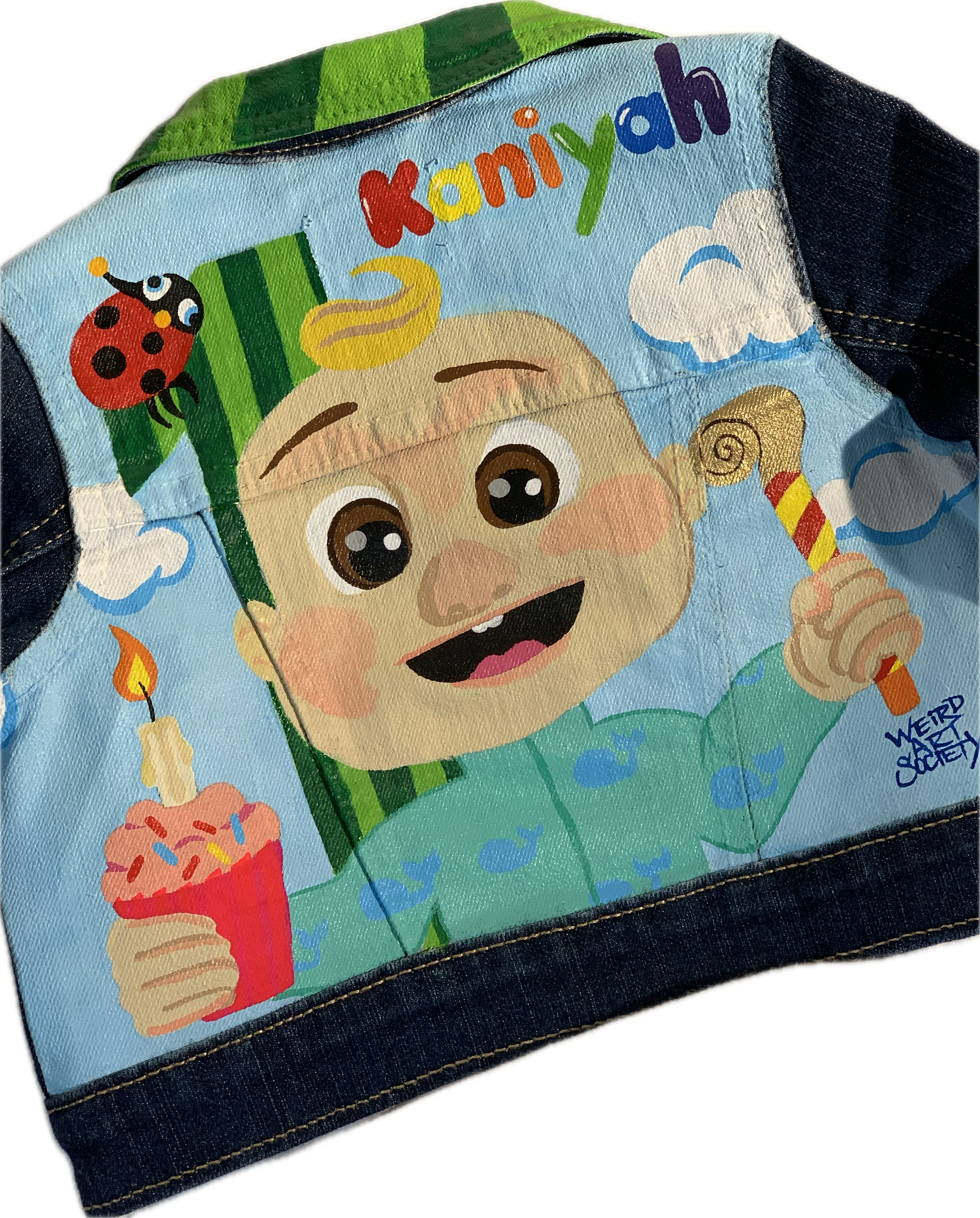 Custom Hand-Painted Denim Jackets (Toddlers & Kids)